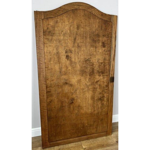 Brown French Style Wall Mirror in Oak For Sale - Image 8 of 9