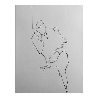 Tawna Allred "The Businessman" Minimalist Line Drawing For Sale