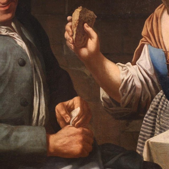Lombard School Artist, Figurative Composition, 1670, Oil Painting on Canvas For Sale - Image 12 of 14