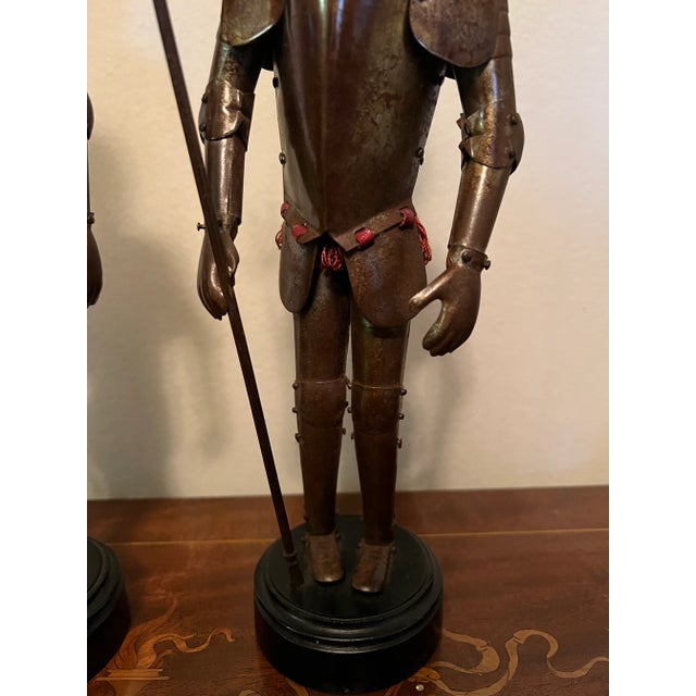 Early 20th Century , Victorian Hand Forged Suit of Armor Knight Figures, Partial Articulating - a Pa For Sale - Image 4 of 10