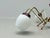 Metal Sputnik Ceiling Light with Brass Frame and Opal Glass, 1950s For Sale - Image 7 of 13