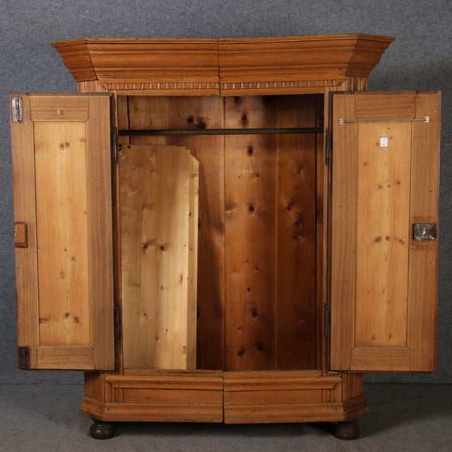 Antique Louis Seize Cabinet 1780 Oak Walnut For Sale - Image 9 of 18