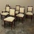 Set of 6 French Empire Dining Chairs in Mahogany with Bronze Mounts are a stylish expression of the genre, with exotic...