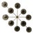 21st Century Dieci Bronze Smoky Bubbles Murano Flush Mount by Fabio LTD For Sale