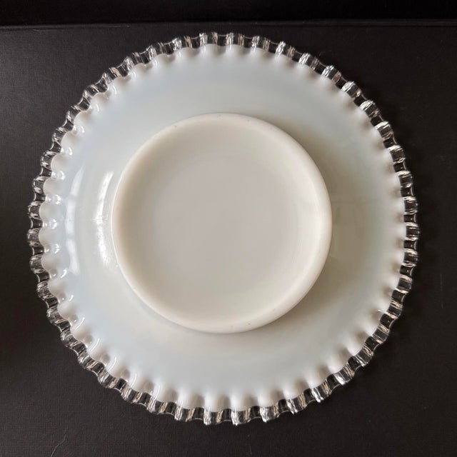 1960s Set of 7 Glass Dessert Bowl/Plate - 15 pcs For Sale In New York - Image 6 of 8