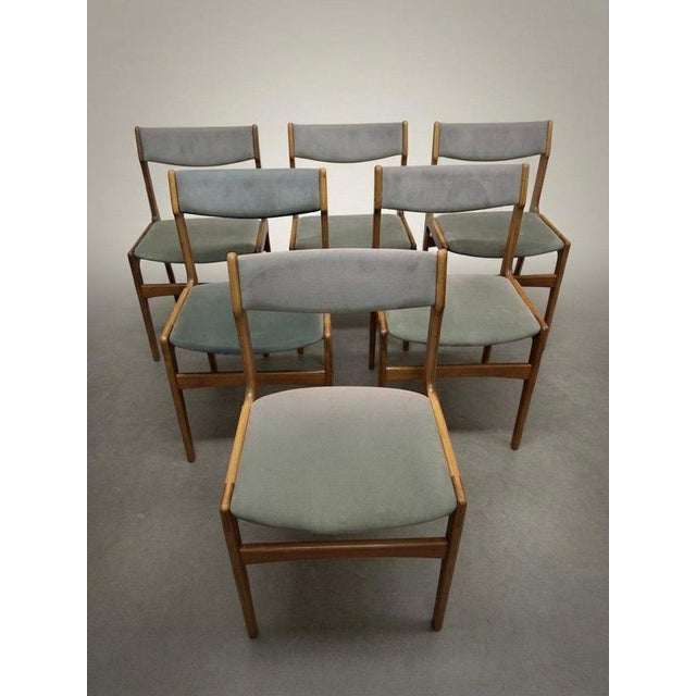 Mid-Century Danish Teak Dining Chairs attributed to Erik Buch, 1950s, Set of 6 For Sale - Image 3 of 9