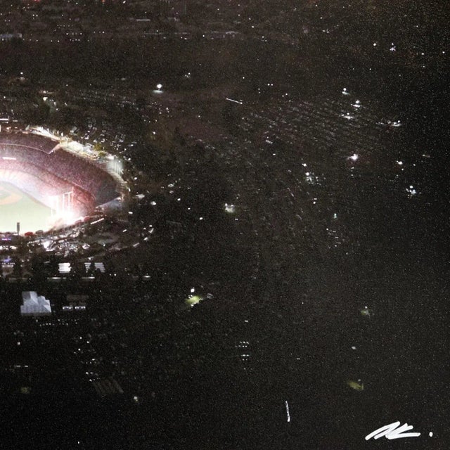 2020s Dodger Stadium Sky High - Original Photography and Mixed Media Los Angeles City Landscape Artwork by Pete Kasprzak For Sale - Image 5 of 7