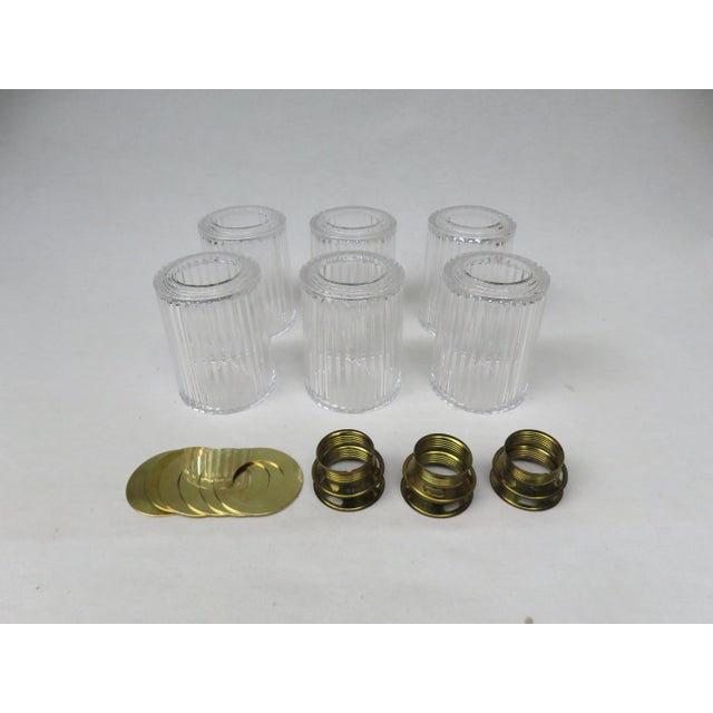 Brass and Glass Cascading Ceiling Lamp, 1960s For Sale - Image 15 of 18