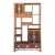 Asian Asian Inspired Asymmetrical Light Brown Shelving Display Cabinet Divider Inspired Asymmetrical Light Brown Shelving Display Cabinet Divider For Sale