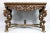 Victorian Victorian Ornate Carved Wood Console Table For Sale - Image 3 of 10