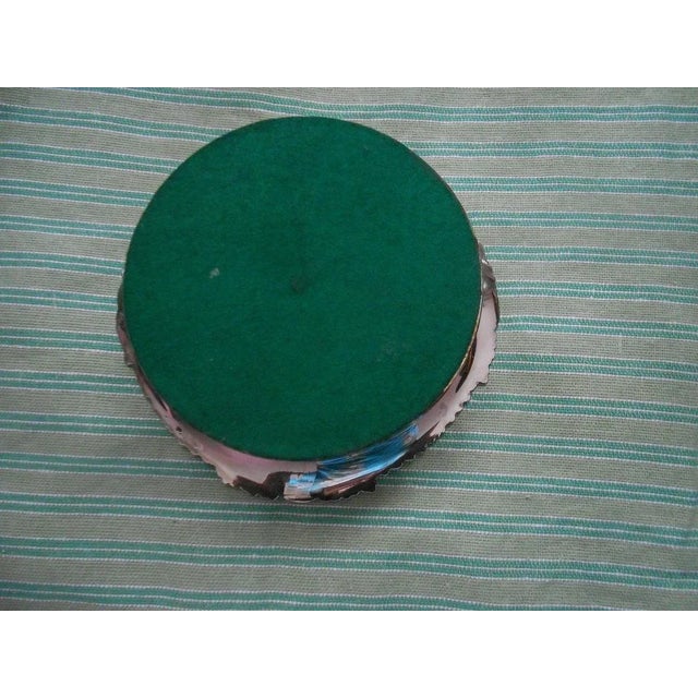 Corbell & Co Silverplate Wine Coaster Shell & Acanthus Walnut Base London 1946 For Sale In Monterey, CA - Image 6 of 10