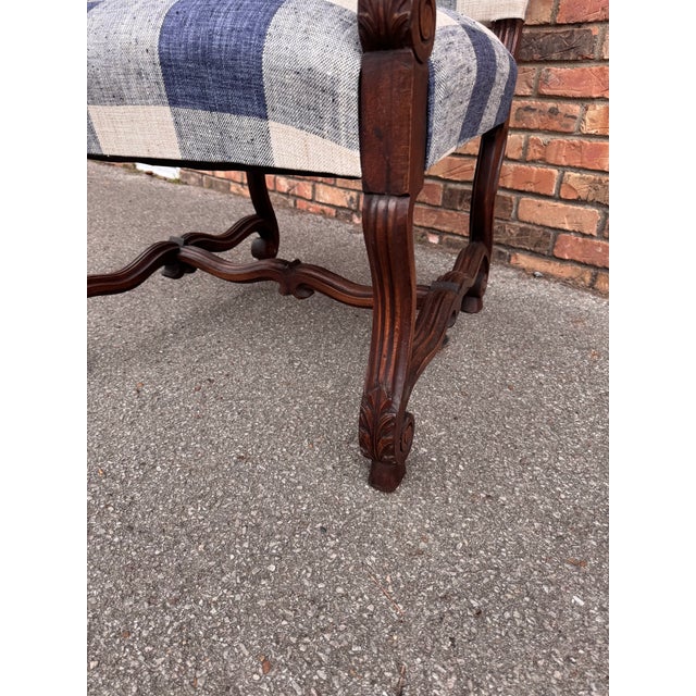 Newly Upholstered English Arm Chair For Sale In Nashville - Image 6 of 13