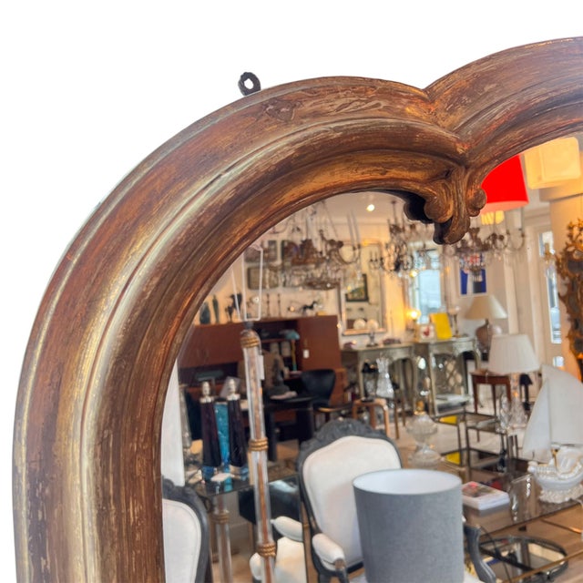 Large Late 19th Century French Overmantle Mirror For Sale - Image 5 of 7