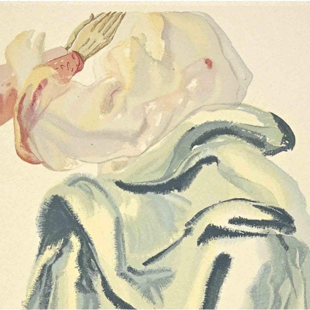 The Beauty of Beatrice is a woodcut print realized in 1963 for a series illustrating the Medieval poem of the "Divine...