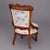 Antique Eastlake Spindled Walnut & Burl Upholstered Parlor Chairs - Set of 6 For Sale - Image 12 of 13