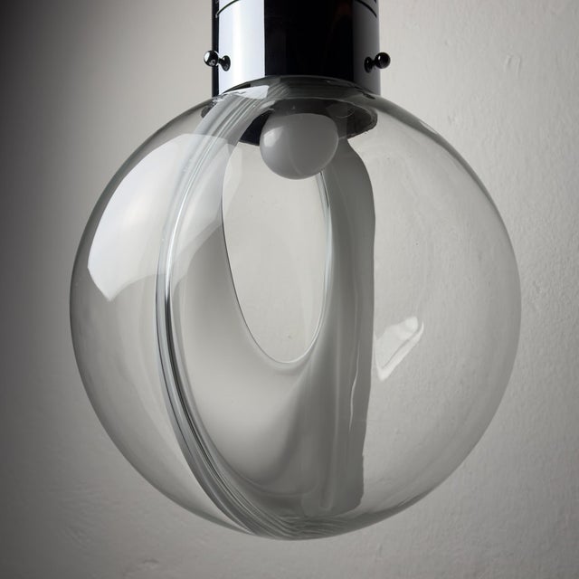 Vintage Membrane Pendant Lamp by Toni Zuccheri for Venini, Italy, 1960s For Sale - Image 17 of 18