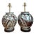 Vintage Hand-Painted Ceramic Lamps - Pair For Sale