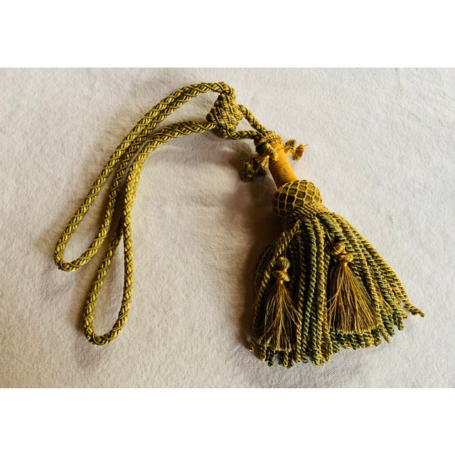 Elegant French Curtain Tiebacks - St. Germain Brocante Find For Sale - Image 6 of 12