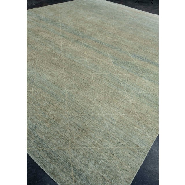 Turkish Turkish Oushak Rug 12'3" x 14'10" #18578 For Sale - Image 3 of 8