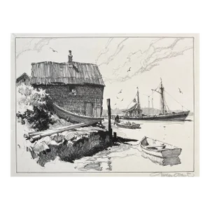 Gordon Grant Venerable Fish House Lithograph