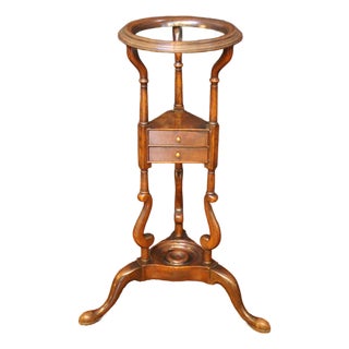 Circa 1750-80 English Georgian Basin or Wig Stand Table For Sale