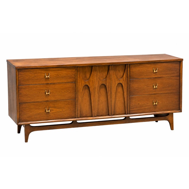 An iconic Broyhill Brasilia triple dresser from the highly sought-after Brasilia collection. Known for its sculptural...