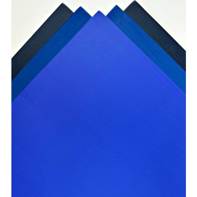 Rolf Hans, Blue Monochrome Color-Field Painting, 1970, Acrylic For Sale - Image 4 of 7