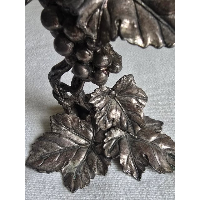 Metal Vintage 1998 Arthur Court Grapevine Candle Holder For Sale - Image 7 of 10