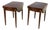 Late 20th Century Share Pair of Hickory Chair Historical James River Plantations Pembroke Tables Inlay For Sale