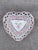 Ceramic Vintage Hand Painted Reticulated Porcelain Heart Dish For Sale - Image 7 of 10