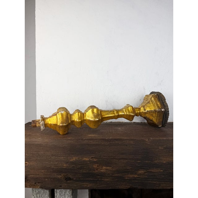 Architecture Salvage Wood Altar Candlestick For Sale - Image 13 of 18