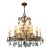 Vintage Crystal and Brass Chandelier Circa 1950's For Sale