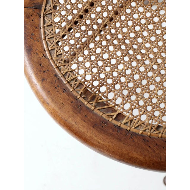 Antique Victorian Cane Seat Chairs Pair For Sale - Image 12 of 13