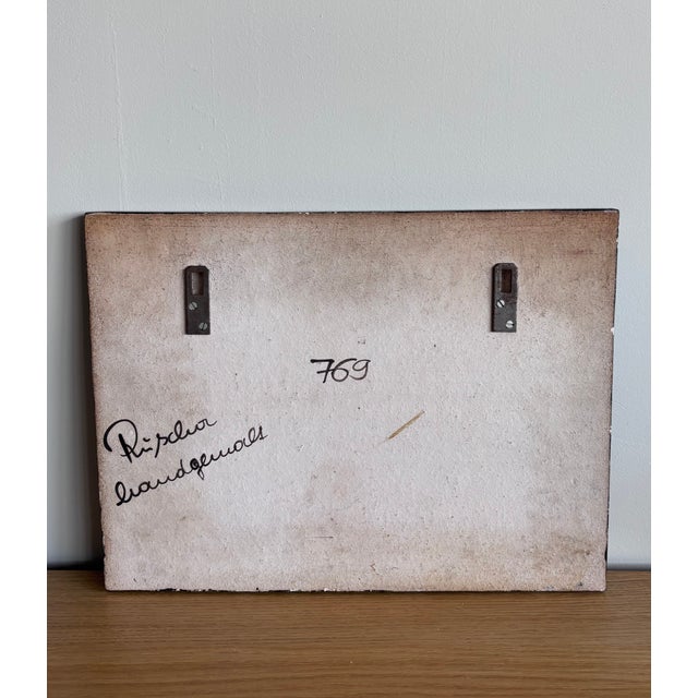 1970s Vintage Ruscha Ceramic Wall Plaque, 1970s For Sale - Image 5 of 10