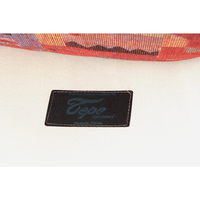 Postmodern Barrel Chairs, a Pair For Sale - Image 9 of 9