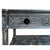 Distressed Black Gray Relief Floral Motif Tall Credenza Console Cabinet For Sale In San Francisco - Image 6 of 9