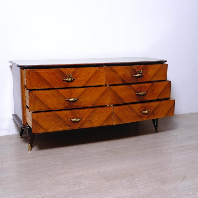 Vintage Italian Como Chest of Drawers, 1950s For Sale - Image 14 of 18