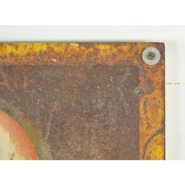 Mid 20th Century Vintage French Enameled Steel Picon Advertising Sign For Sale - Image 5 of 6