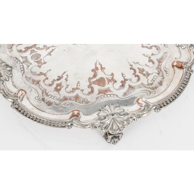 Antique George III Sheffield Silver-Plated Tray, 18th Century For Sale - Image 7 of 13
