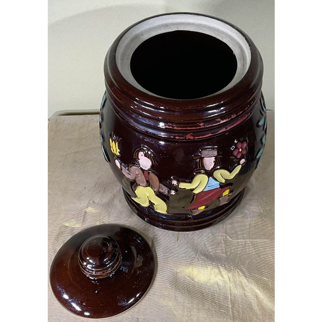 Vintage 1960s Ceramic Cookie Jar For Sale - Image 12 of 13