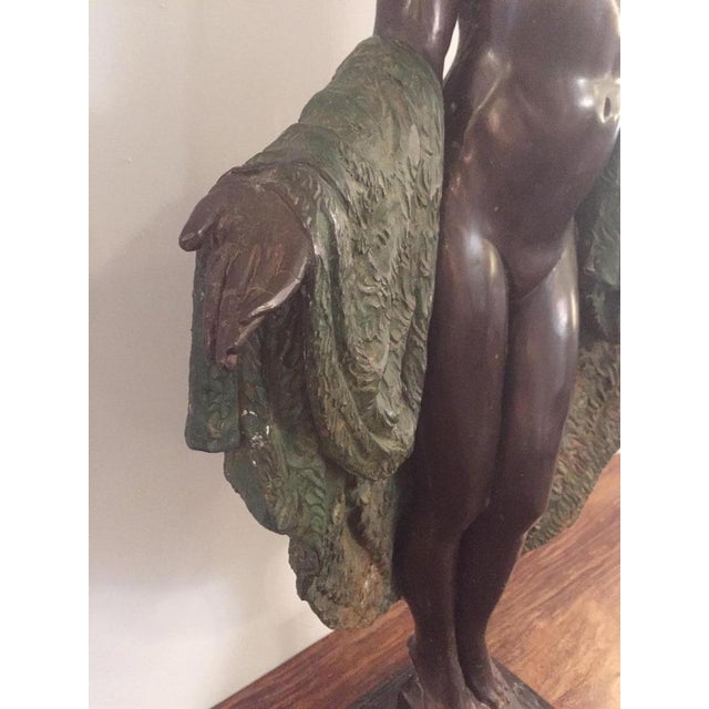 French Art Deco Bronze Dancer Figure by J.E Descomps For Sale - Image 16 of 18