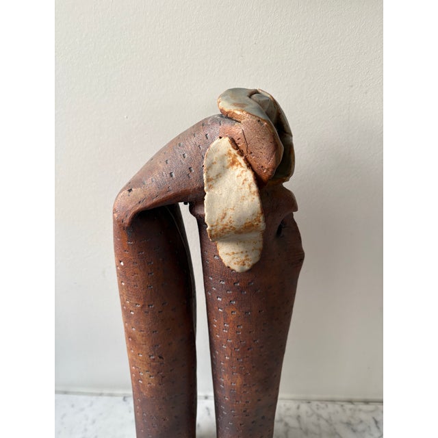 Barbara Beck 1980s Abstract Ceramic Sculpture For Sale - Image 4 of 11