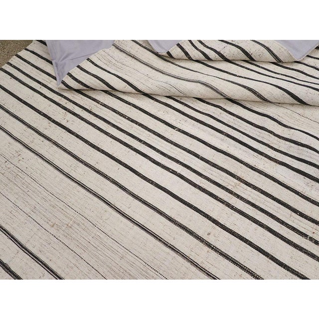 Gray Galerie Shabab Collection Mid-20th Century Turkish Flatweave Large Room Size Rug For Sale - Image 8 of 8