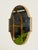 Metal Small Vintage Italian Brass Shield-Shaped Mirror by Gio Ponti, 1950s For Sale - Image 7 of 10