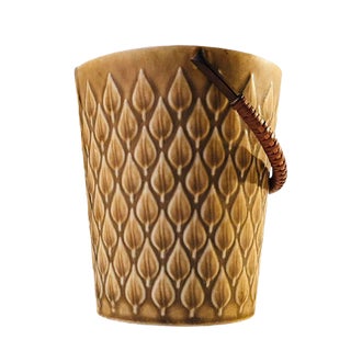 Vintage Danish Ceramic Ice Bucket by Jens Harald Quistgaard for Kronjyden Nissen, 1970s For Sale