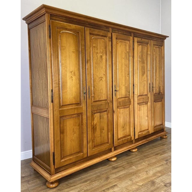Vintage French Style Wardrobe in Wood For Sale - Image 3 of 13