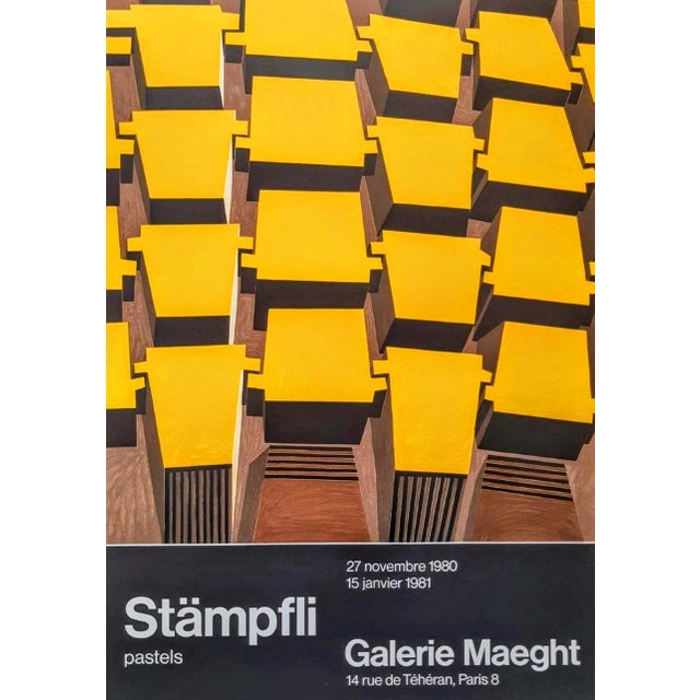 Peter Stämpfli, Large Original Expo 80 Poster, 1989, Lithograph For Sale - Image 4 of 4