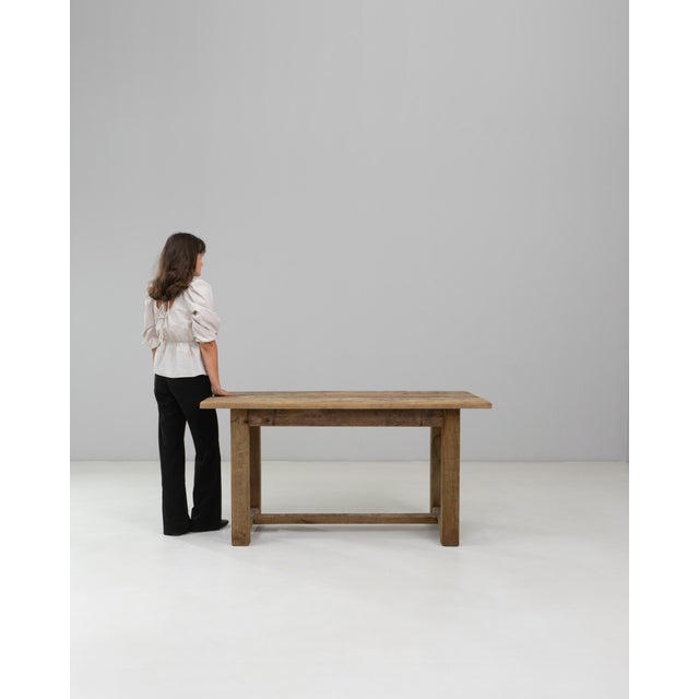 1920s French Oak Dining Table In Original Patina For Sale - Image 18 of 18