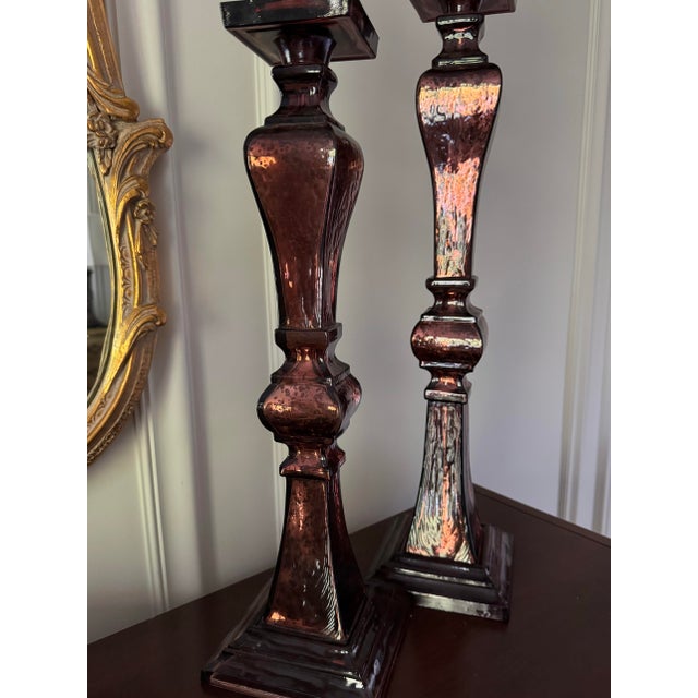 Exceptional pair of signed John Richard oversized decorative objects designed to function beautifully as statement...