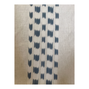 Schumacher Izmir Ikat Stripe Sky Fabric 69472 Caravanne Collection 1 1/2 Yards